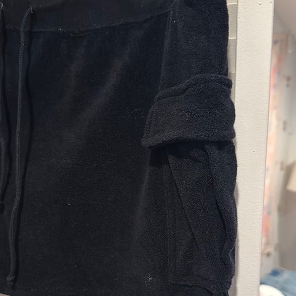 Black Mini Skirt with Drawstring - Picture 3 of 3